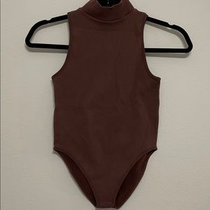 Mock neck bodysuit